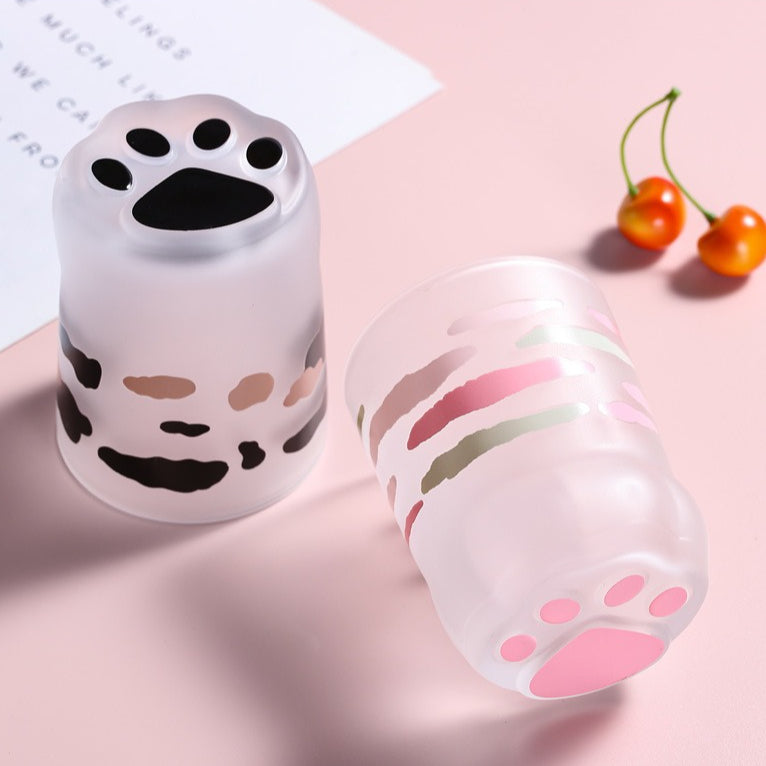 Cat Paw Glass Cup – Cute Cat Claw Drinking Glass 400ml - Lya's wedding