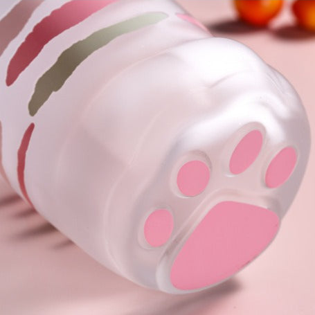 Cat Paw Glass Cup – Cute Cat Claw Drinking Glass 400ml - Lya's wedding