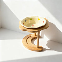 Cream style pet feeding bowl - Lya's wedding