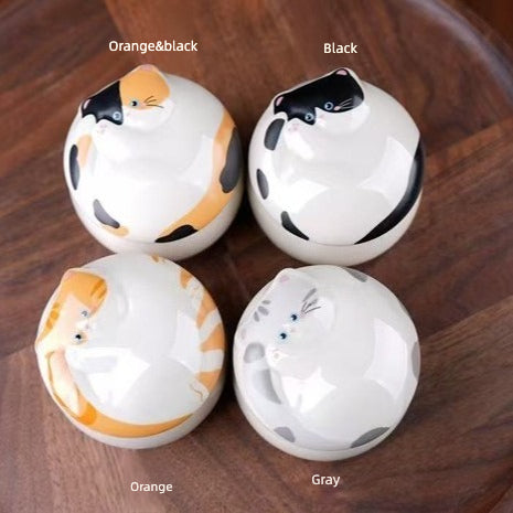 Hand-Painted Custom Cat Memorial Urn – Personalized Pet Ashes Keepsake - Lya's wedding