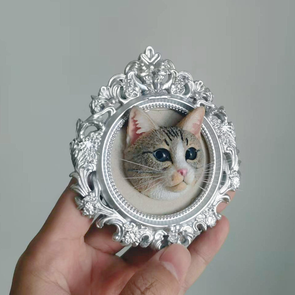 Custom 3D Printed Pet Head – Personalized Pet Portrait Sculpture - Lya's wedding