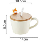 Ceramic Mug with Lid – Cat/Dog Design - Lya's wedding