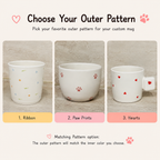 Custom Handmade Pet Mug with 3D Pet Sculpture - Lya's wedding