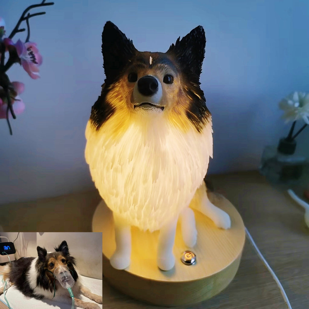 Custom 3D Pet Figurine Lamp - Lya's wedding