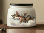 Custom Hand-Painted Pet Urn – Personalized Memorial Ashes Jar - Lya's wedding