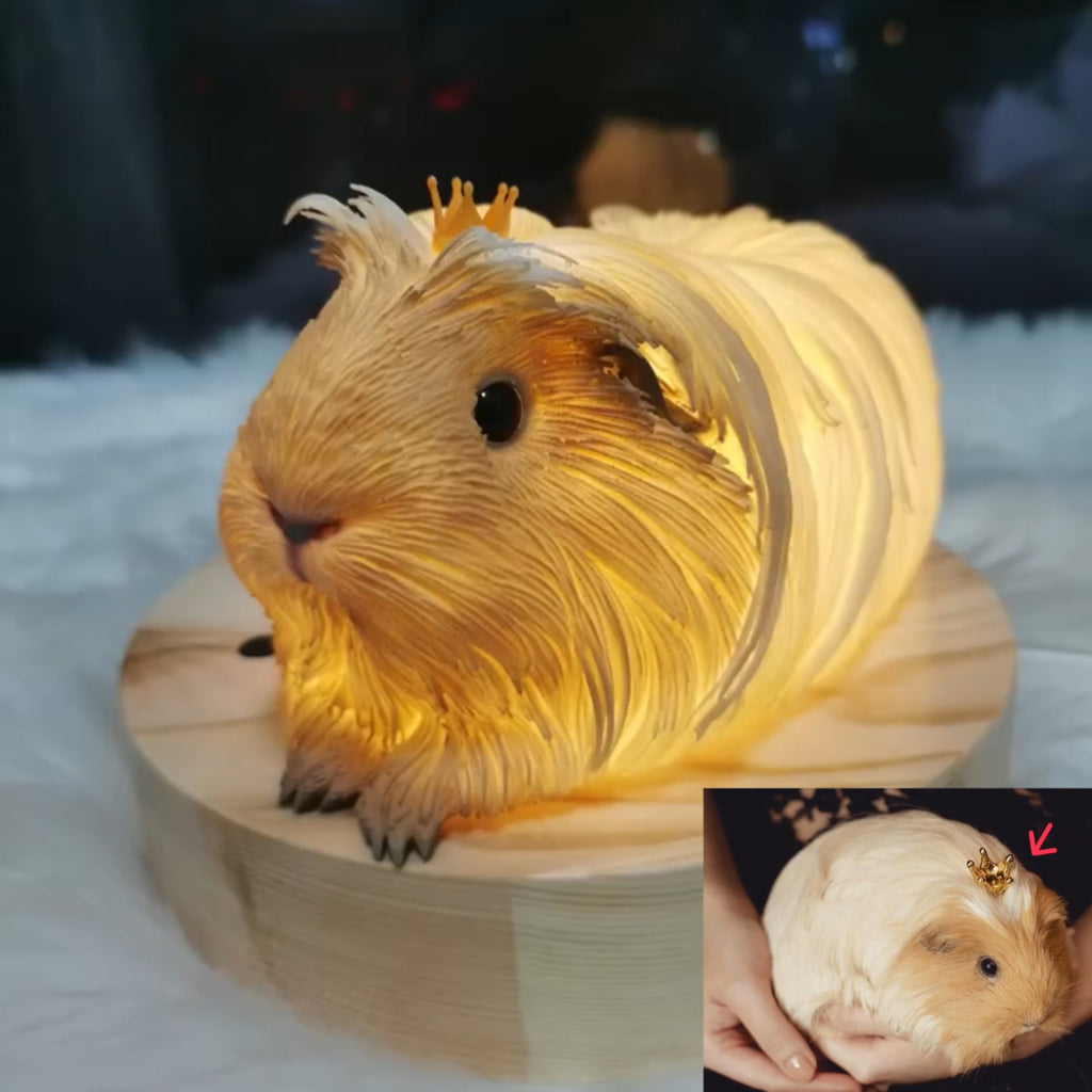 Custom 3D Pet Figurine Lamp - Lya's wedding