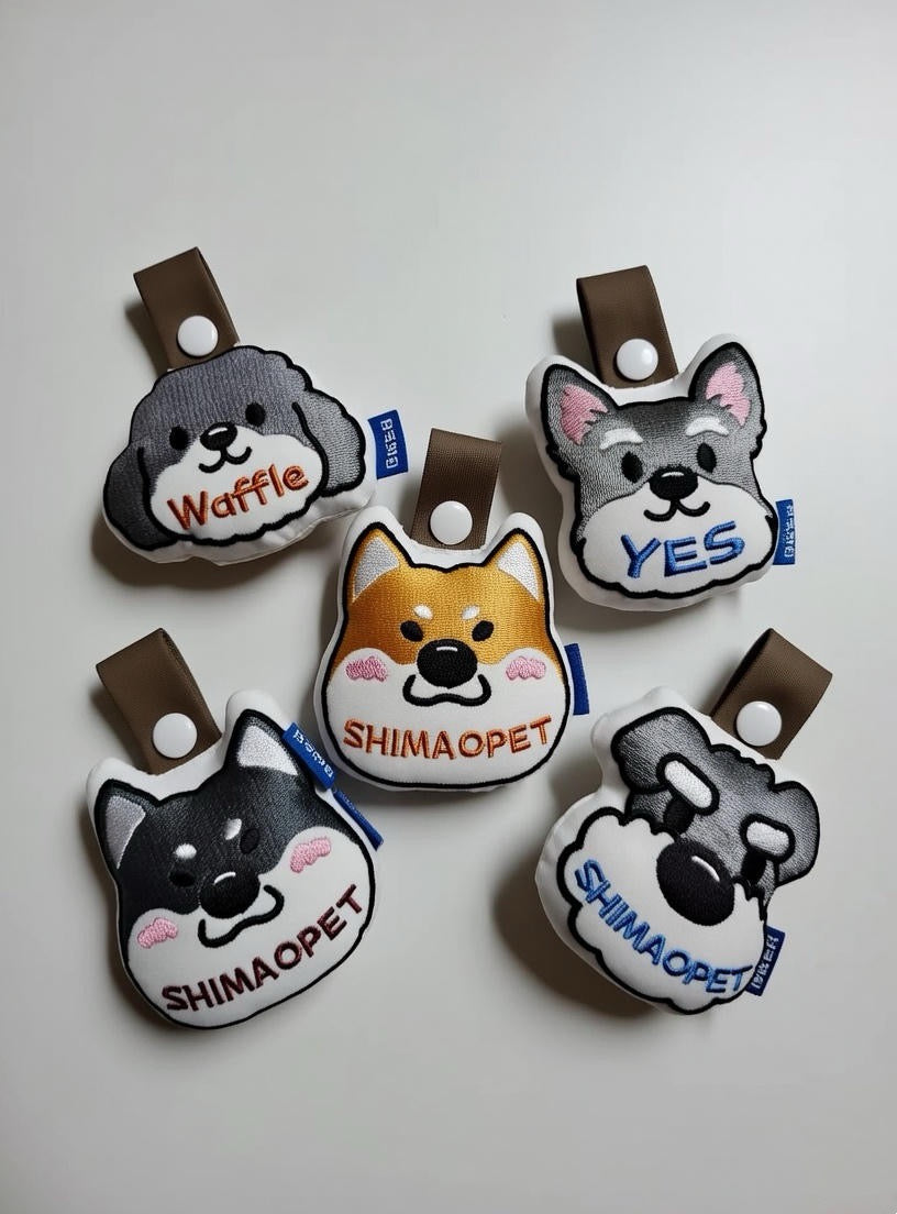 Pawture Plush Embroidered Pet Tag - Lya's wedding