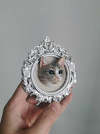 3D Printed Pet Portrait Frame - Lya's wedding