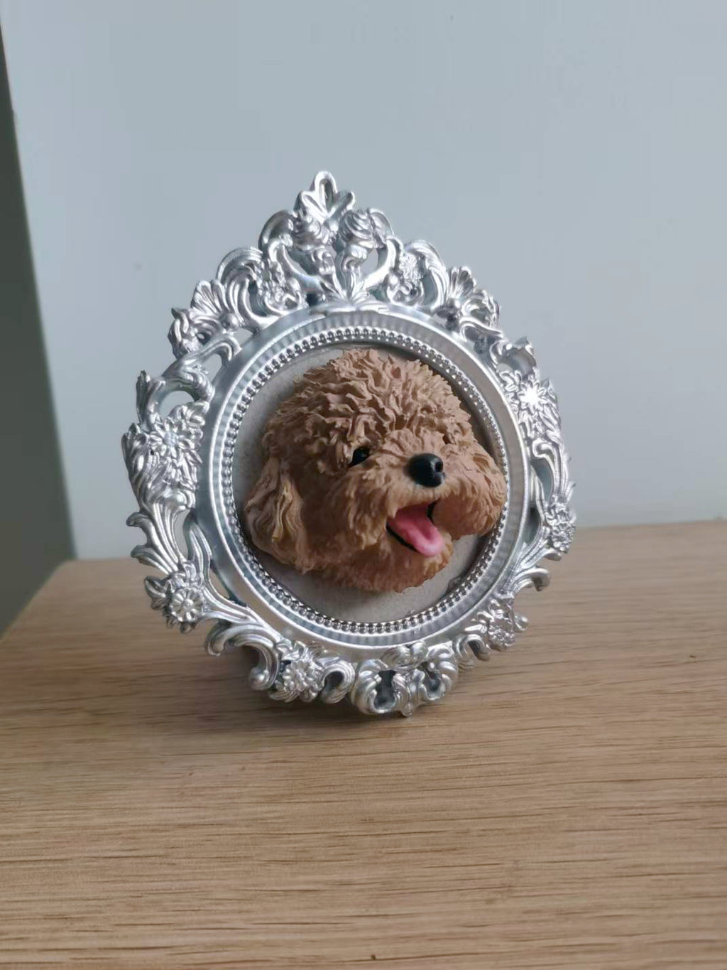 3D Printed Pet Portrait Frame - Lya's wedding