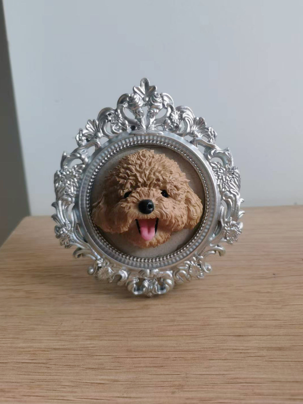 3D Printed Pet Portrait Frame - Lya's wedding