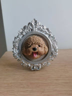 3D Printed Pet Portrait Frame - Lya's wedding