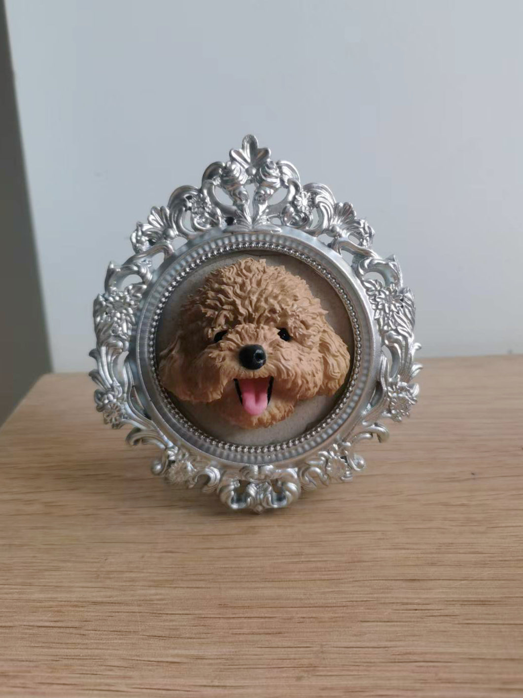 3D Printed Pet Portrait Frame - Lya's wedding