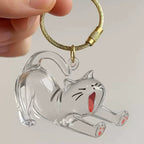Cat Fur Keepsake Keychain – Clear Pet Hair Memory Pendant - Lya's wedding