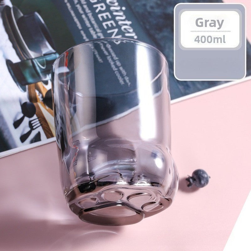 Cat Paw Glass Cup – Cute Cat Claw Drinking Glass 400ml - Lya's wedding