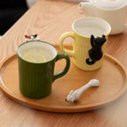Cute 3D Peek Cat Coffee Mug - Lya's wedding