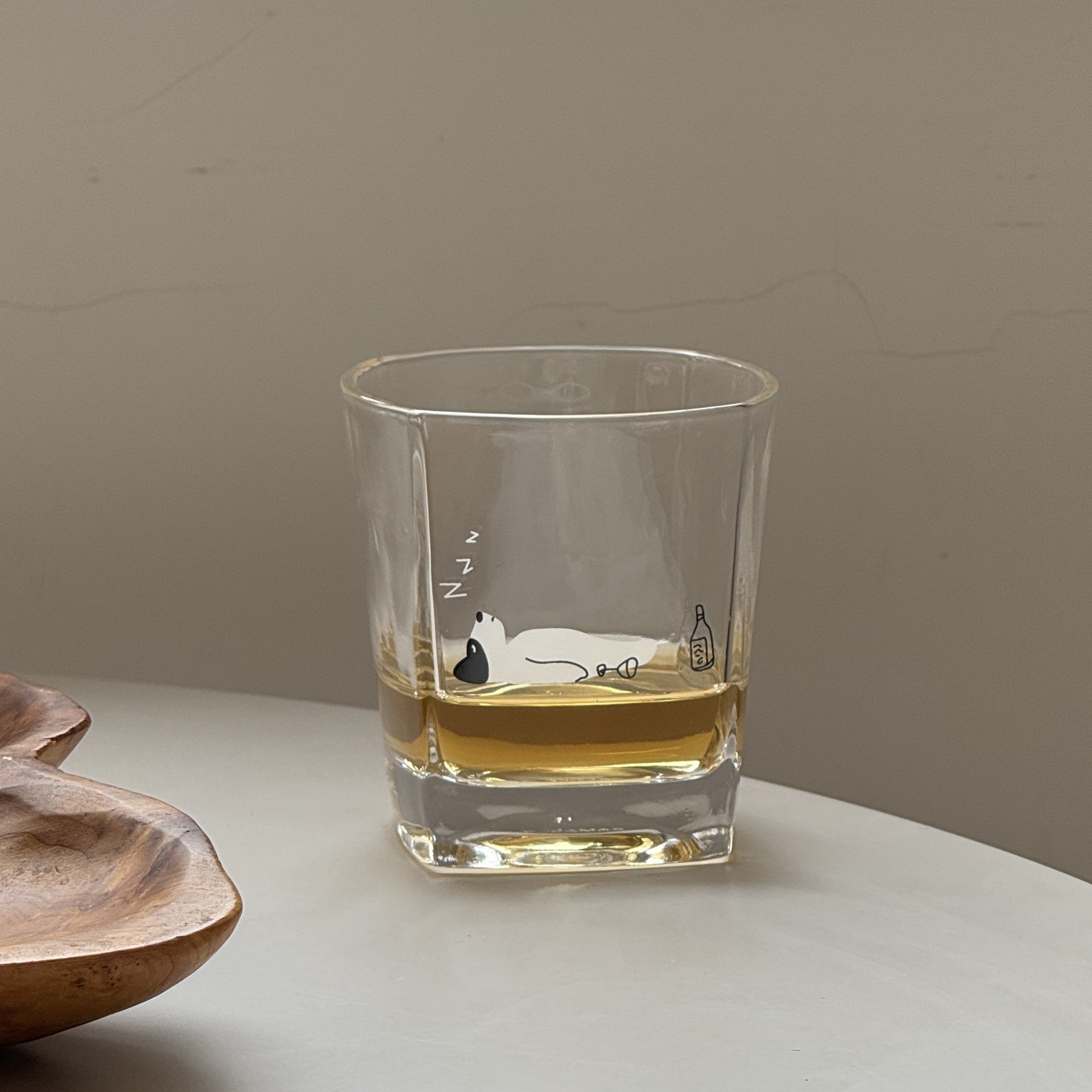 Cat & Dog Glass Cups – Square & Goblet Designs 350ml - Lya's wedding