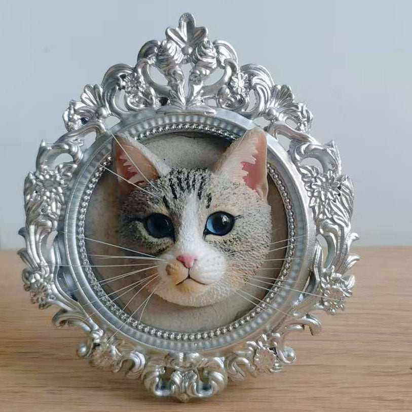 Custom 3D Printed Pet Head – Personalized Pet Portrait Sculpture - Lya's wedding