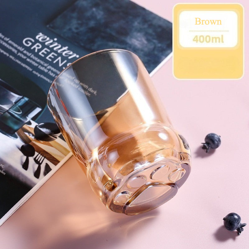 Cat Paw Glass Cup – Cute Cat Claw Drinking Glass 400ml - Lya's wedding