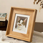 Custom Pet Portrait Painting – Hand-Painted Framed Artwork - Lya's wedding